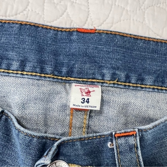 True Religion Jeans Men 34 X 31 Bootcut Medium Wash Y2K CL - Picture 4 of 8